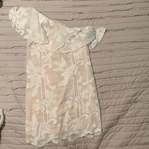 White one shoulder dress
